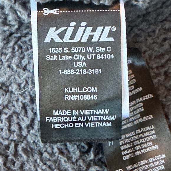 Kuhl Projekt Kollusion Grey Jacket Mens Size M Full Zip Sherpa Lined Field Coat - Picture 9 of 16